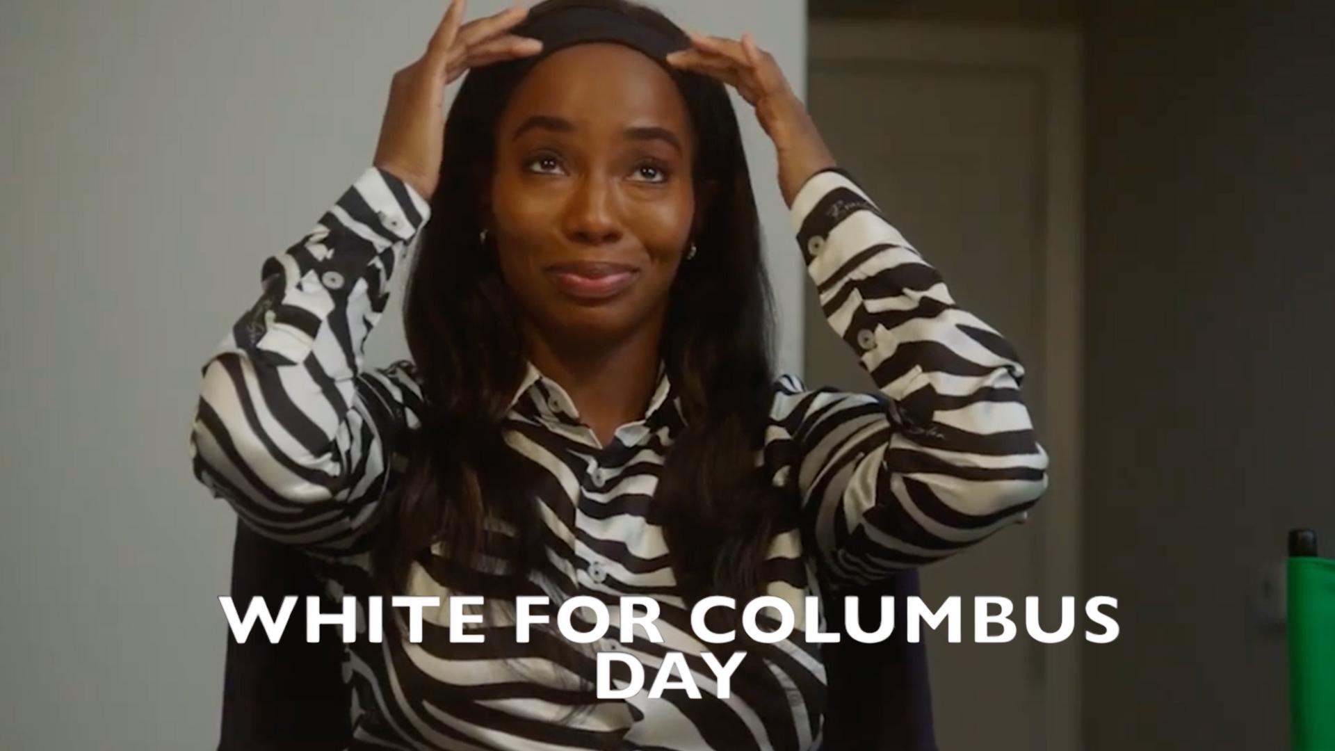 White for Columbus Day